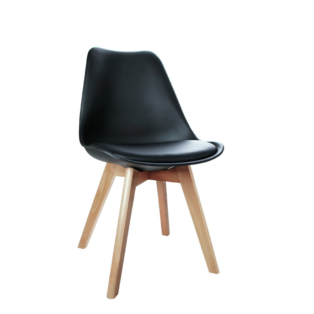 Oliver PU Leather Dining Chair - Black (Set of 4)