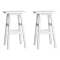 Florence Wooden Counter Stool - White (Set of 2)