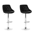 Henry PU Leather Counter Stool - Black (Set of 2)
