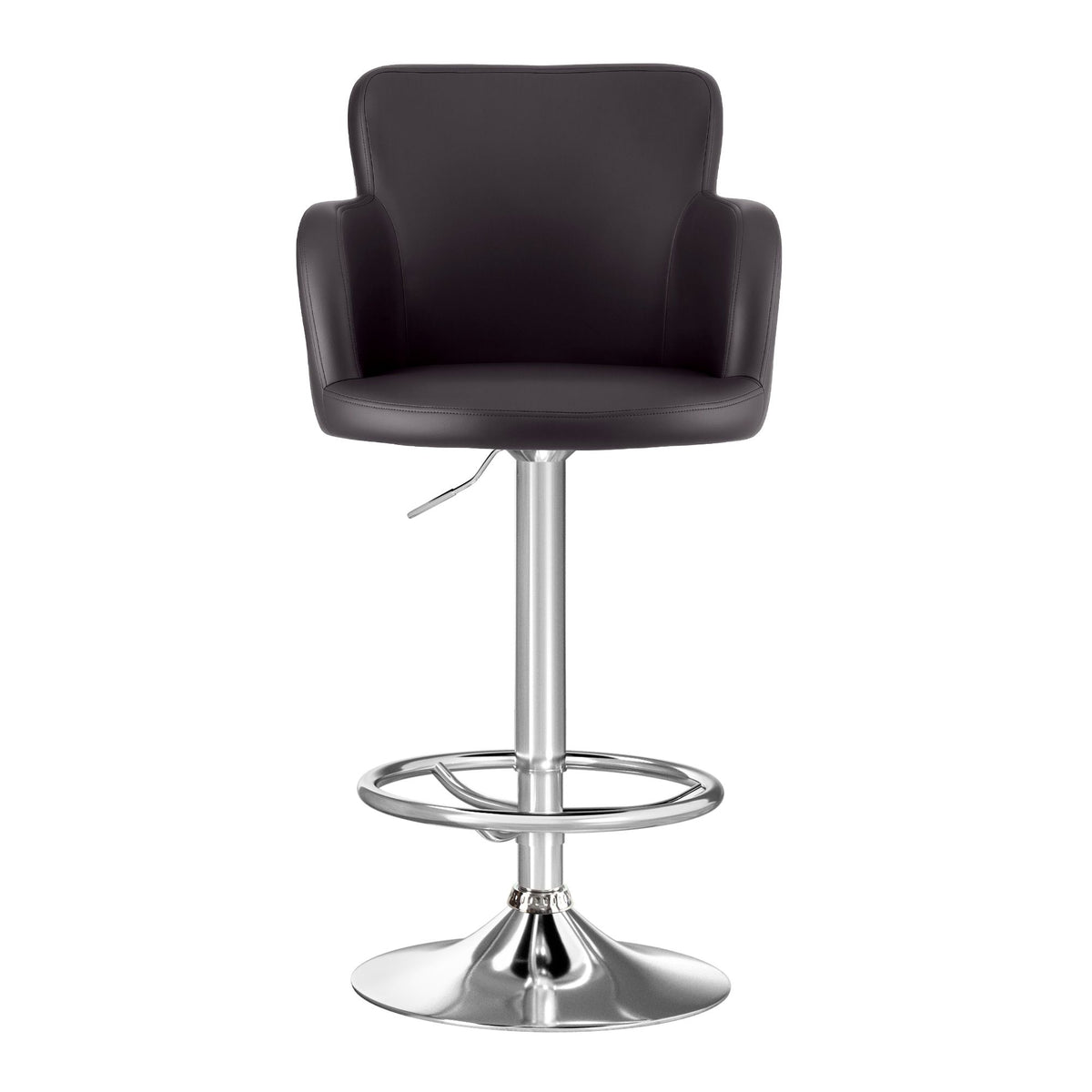 Finn PU Leather Counter Stool - Brown (Set of 4)