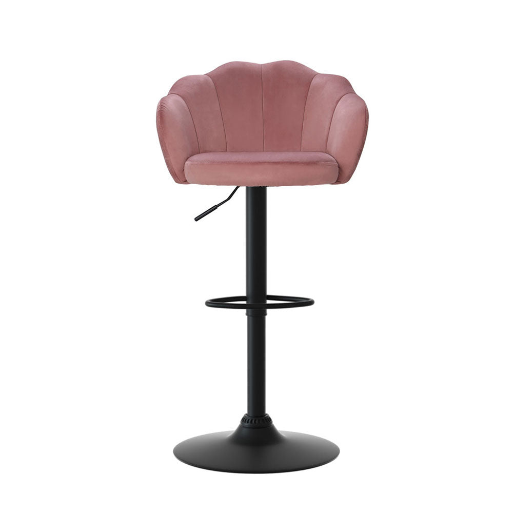 Rose Velvet Counter Stool - Pink (Set of 4)