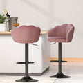 Rose Velvet Counter Stool - Pink (Set of 4)