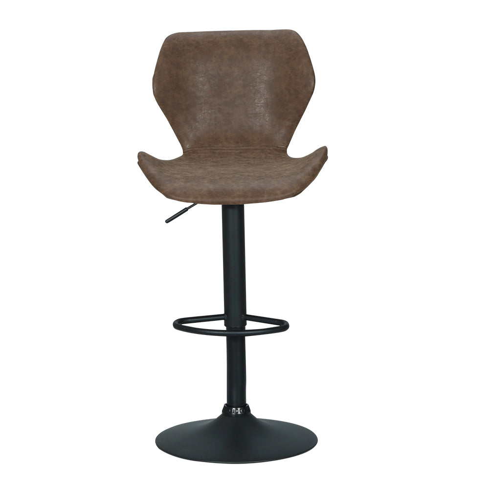 Julian PU Leather Counter Stool - Brown (Set of 2)