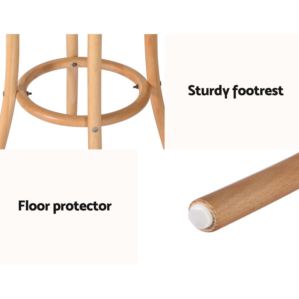Phoebe Rattan Counter Stool - Natural (Set of 3)