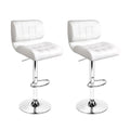 Alfred PU Leather Counter Stool - White (Set of 2)
