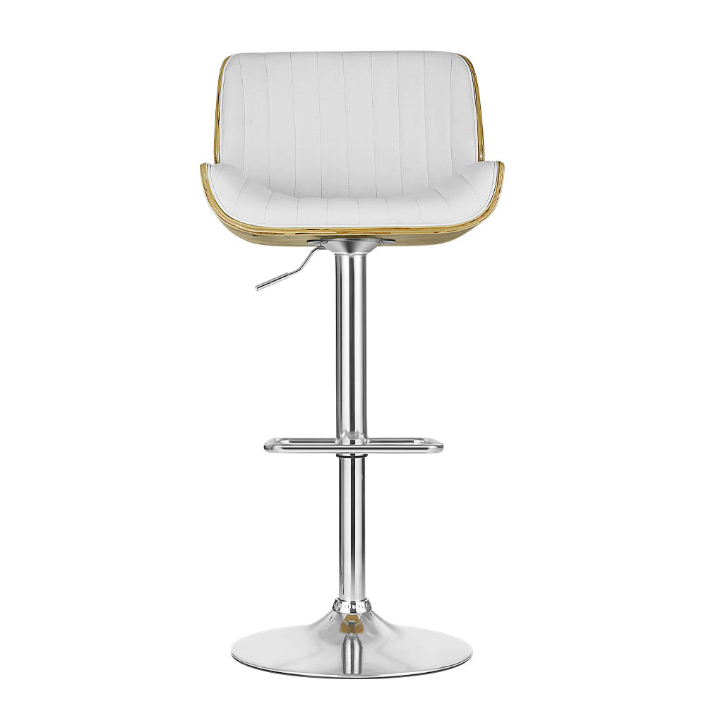 Ezra PU Leather Counter Stool - White