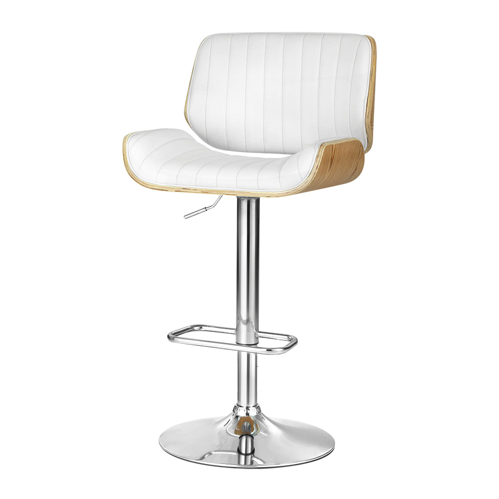 Ezra PU Leather Counter Stool - White