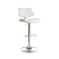 Angus PU Leather Counter Stool - White
