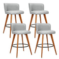 Gabriel Fabric Counter Stool - Grey (Set of 4)