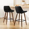 Benjamin PU Leather Counter Stool - Black (Set of 2)