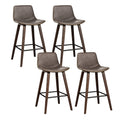 Eliza PU Leather Counter Stool - Brown (Set of 4)