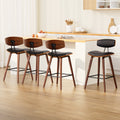 Alexander PU Leather Counter Stool - Black (Set of 4)