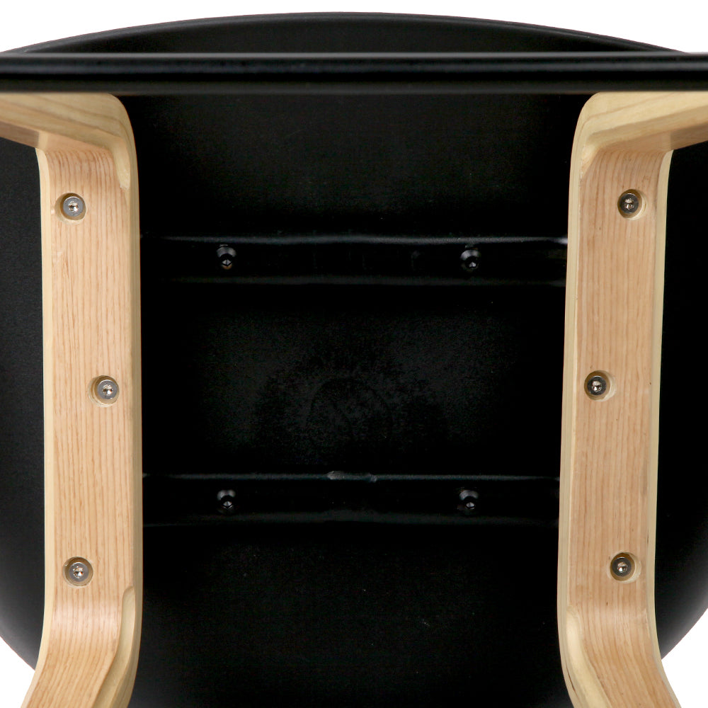 Ruby Wooden Counter Stool - Black (Set of 4)