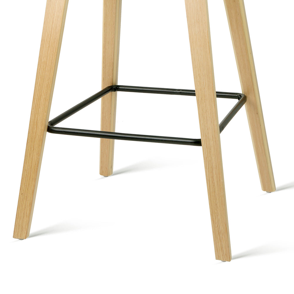 Ruby Wooden Counter Stool - Black (Set of 4)