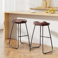 Poppy Wooden Counter Stool - Black (Set of 2)