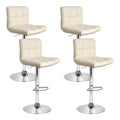 Samuel PU Leather Counter Stool - Beige (Set of 4)