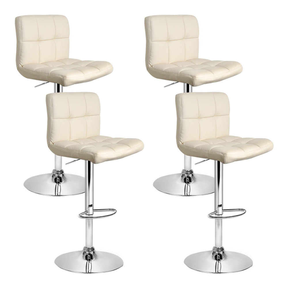 Samuel PU Leather Counter Stool - Beige (Set of 4)