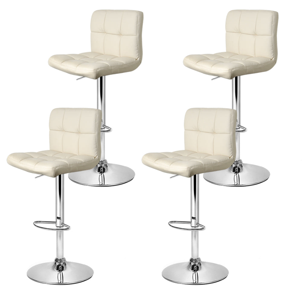 Samuel PU Leather Counter Stool - Beige (Set of 4)