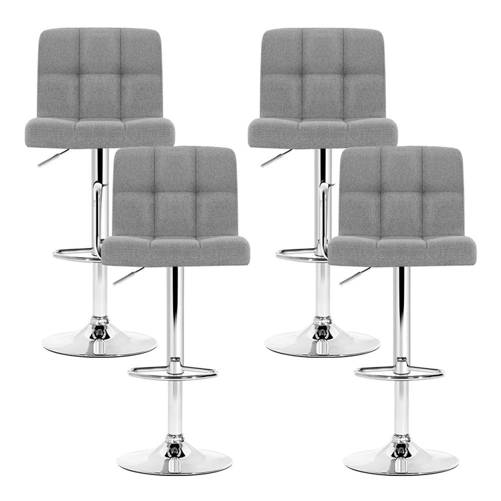Samuel Fabric Counter Stool - Grey (Set of 4)