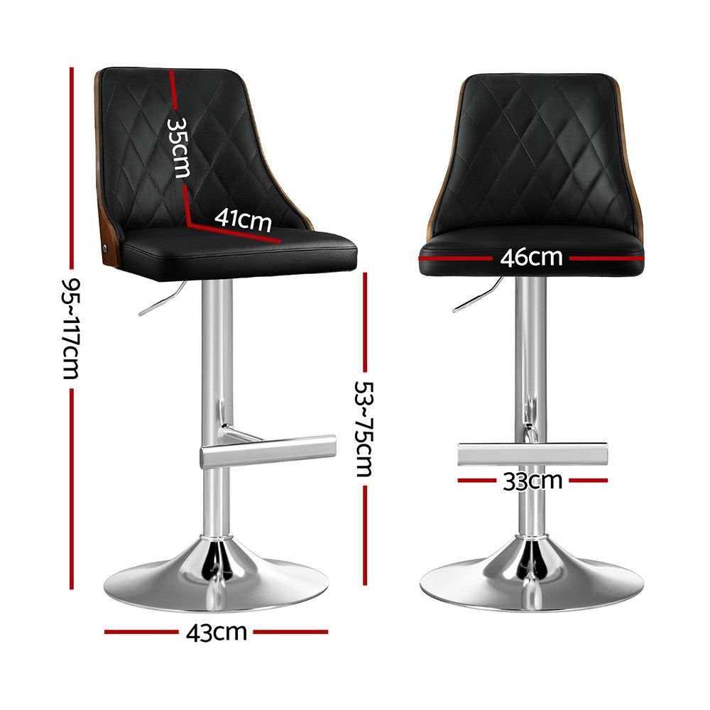 Maeve Upholstered Counter Stool - Black