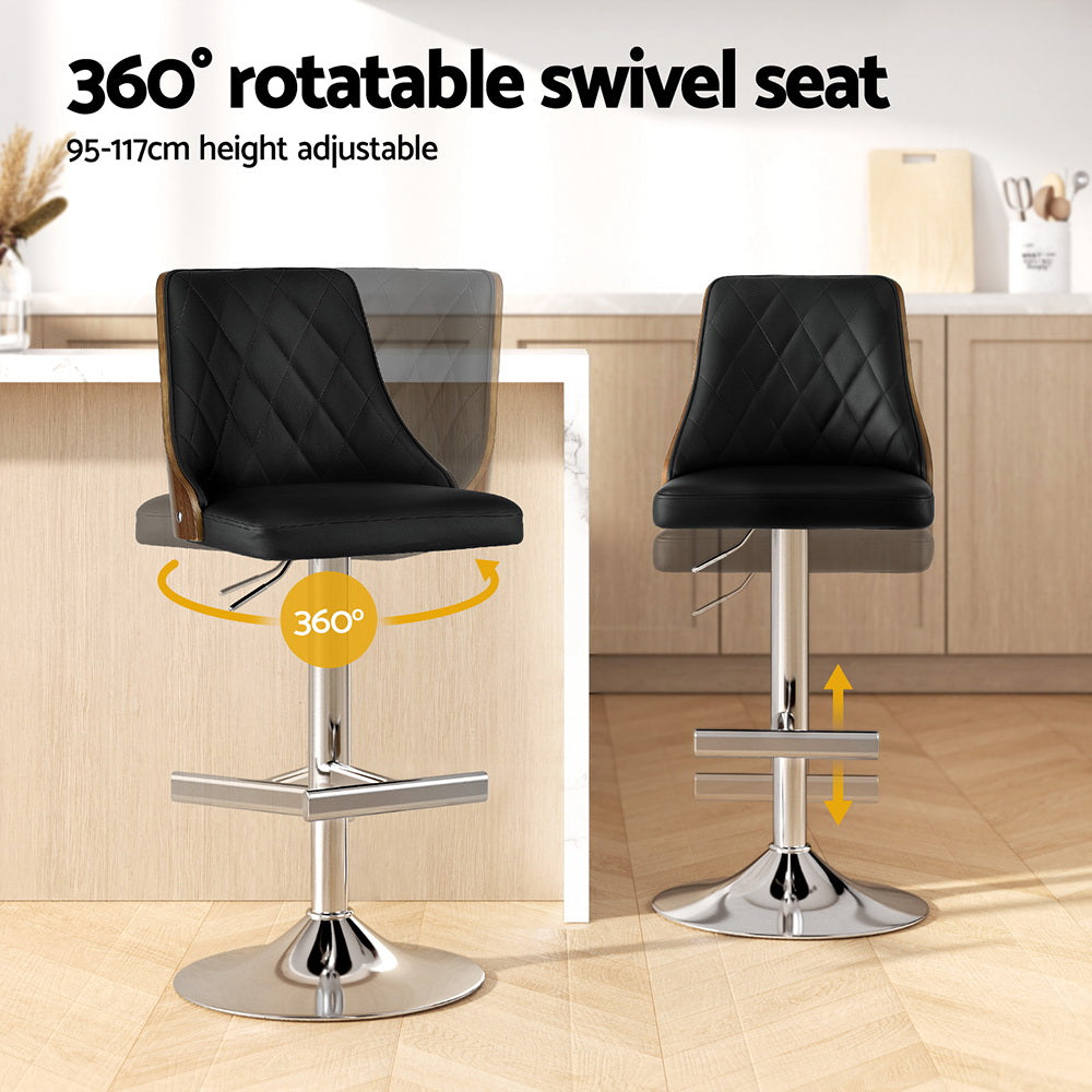 Maeve Upholstered Counter Stool - Black