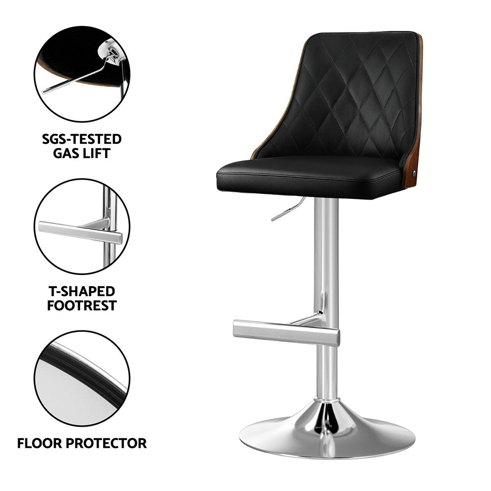 Maeve Upholstered Counter Stool - Black