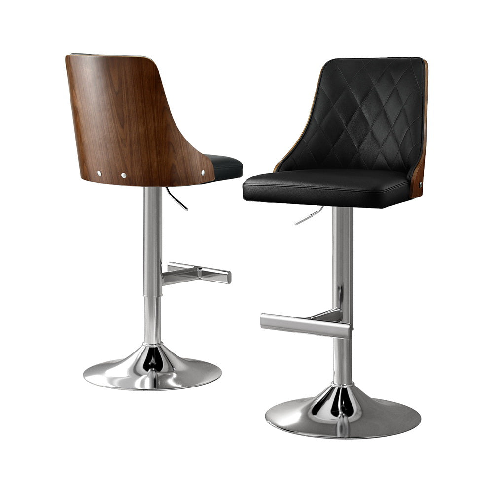 Maeve Upholstered Counter Stool - Black (Set of 2)