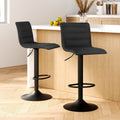 Zachary Fabric Counter Stool - Black (Set of 2)