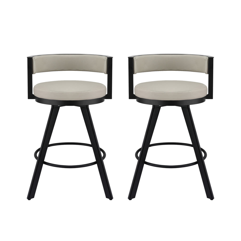 Owen PU Leather Counter Stool - Beige (Set of 2)