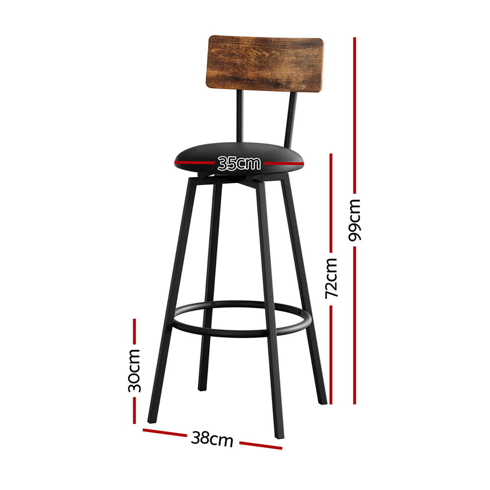 Celeste Upholstered Counter Stool - Black (Set of 2)