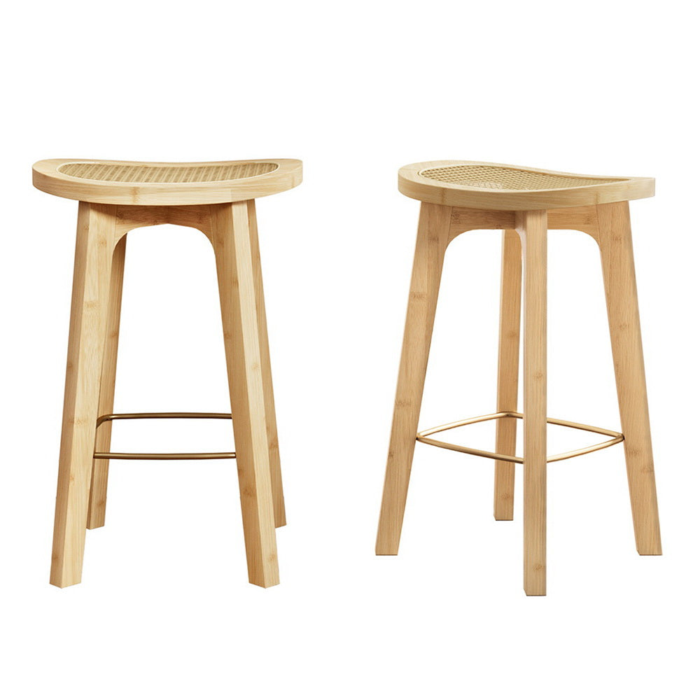 Clara Rattan Counter Stool - Natural (Set of 2)