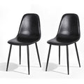 Harrison PU Leather Dining Chair - Black (Set of 2)
