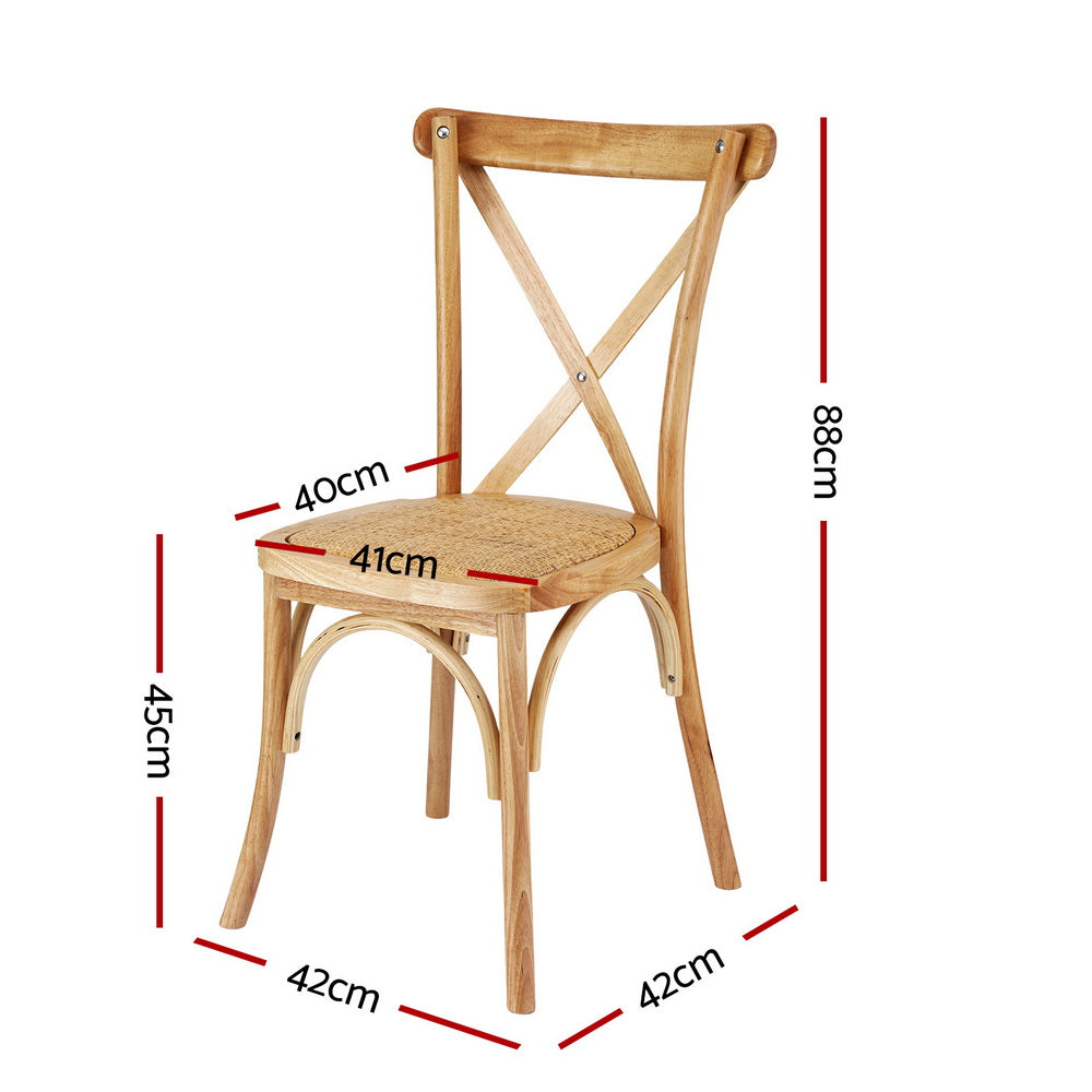 Mattea Rattan Dining Chair - Natural (Set of 2)