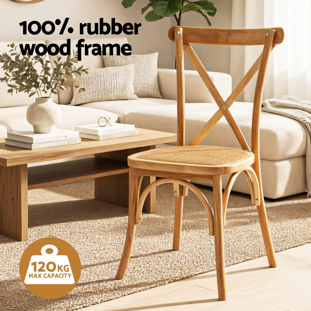 Mattea Rattan Dining Chair - Natural (Set of 2)