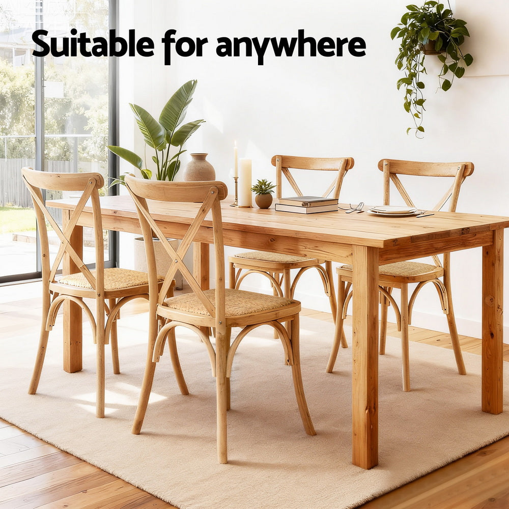 Mattea Rattan Dining Chair - Natural (Set of 2)