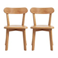 Elena Wooden Dining Chair - Natural (Set of 2)