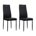 Arlo PVC Leather Dining Chair - Black (Set of 4)