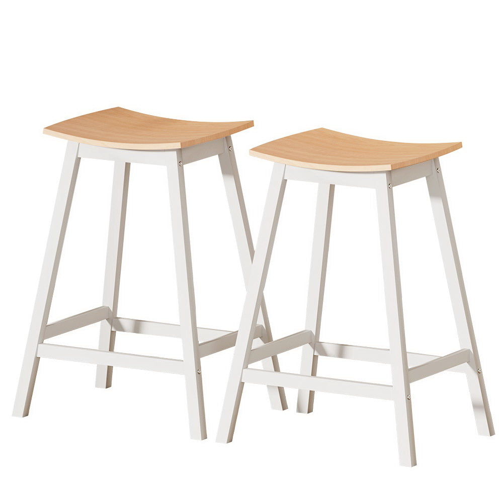 Patrick Wooden Counter Stool - Natural (Set of 2)