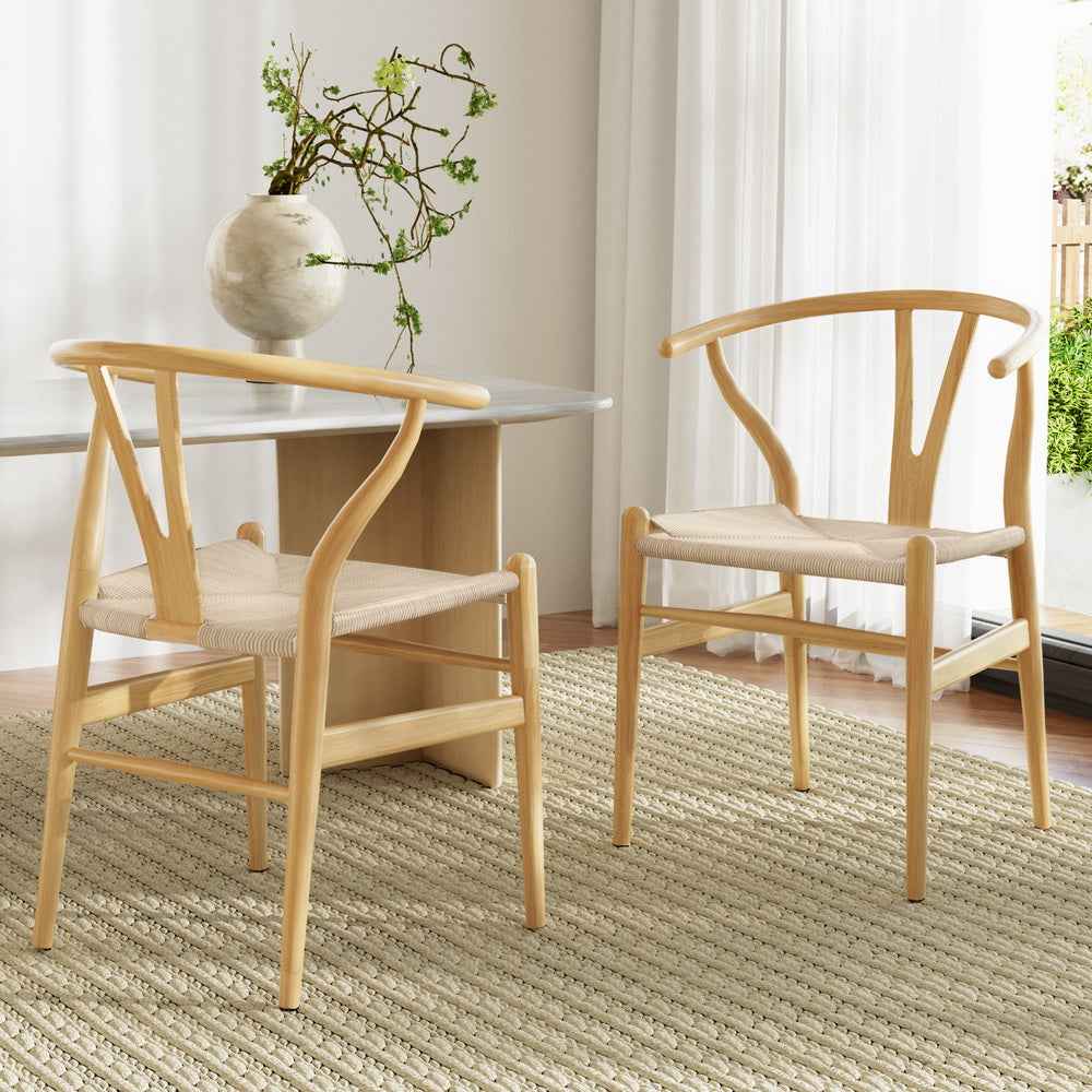 Jasper Rattan Dining Chair - Natural (Set of 2)