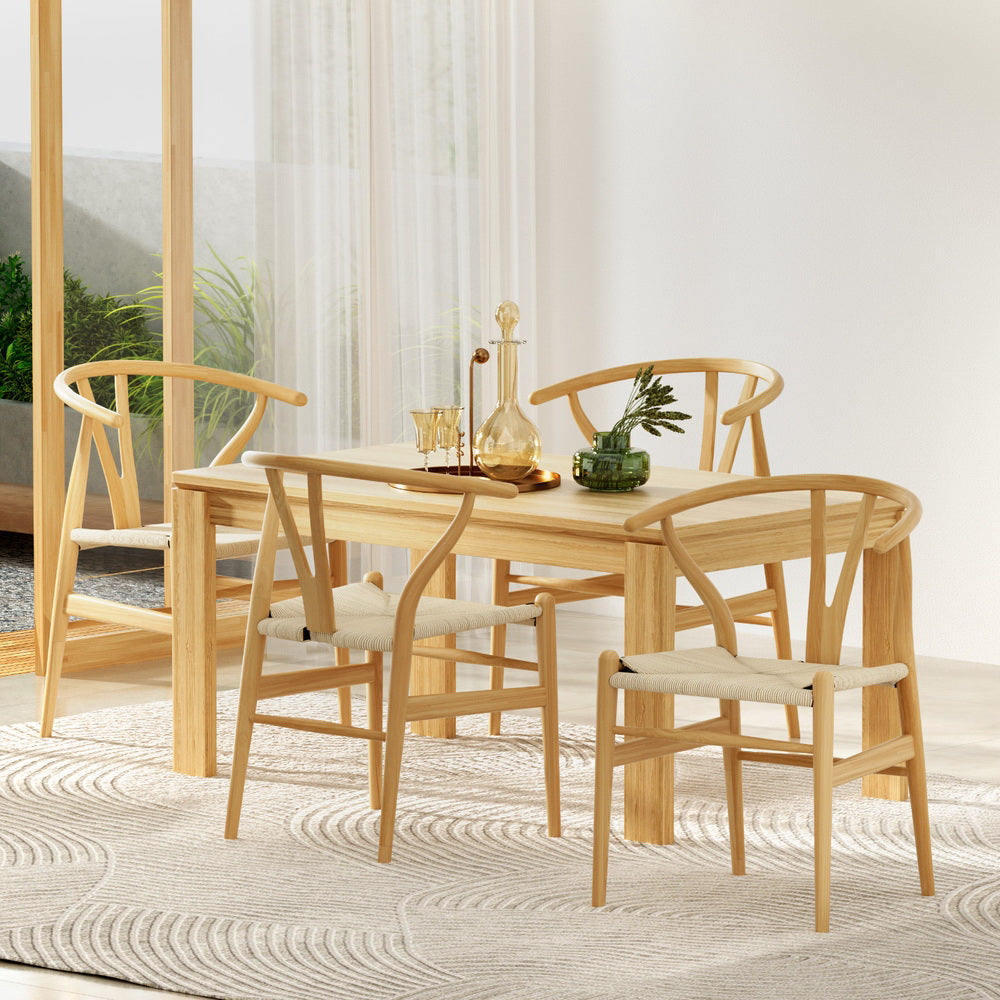 Jasper Rattan Dining Chair - Natural (Set of 4)