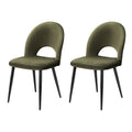 Audrey Velvet Dining Chair - Green (Set of 2)