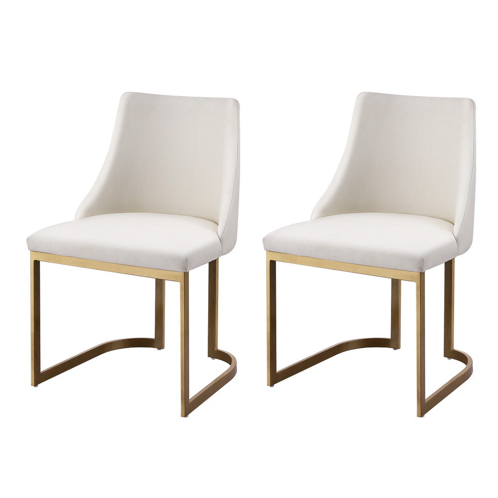 Elise Linen Dining Chair - Beige (Set of 2)