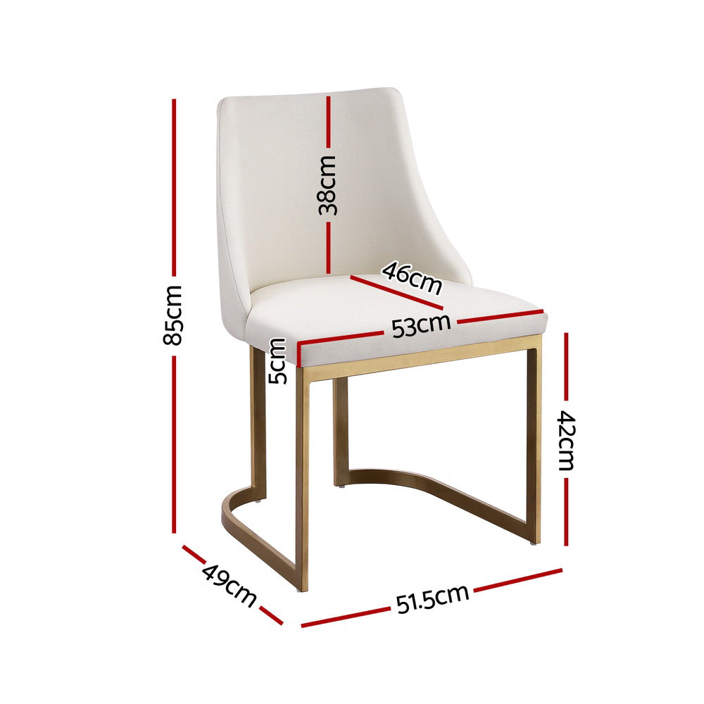 Elise Linen Dining Chair - Beige (Set of 2)