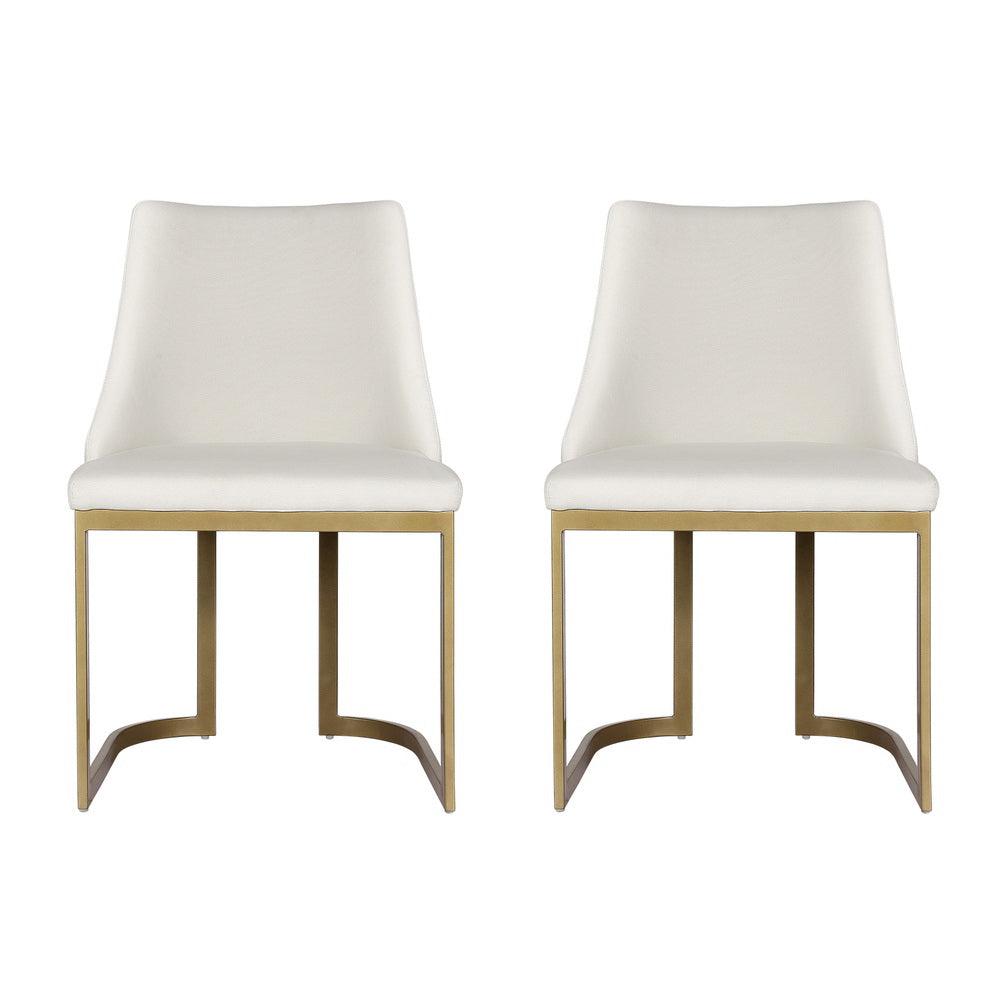 Elise Linen Dining Chair - Beige (Set of 2)