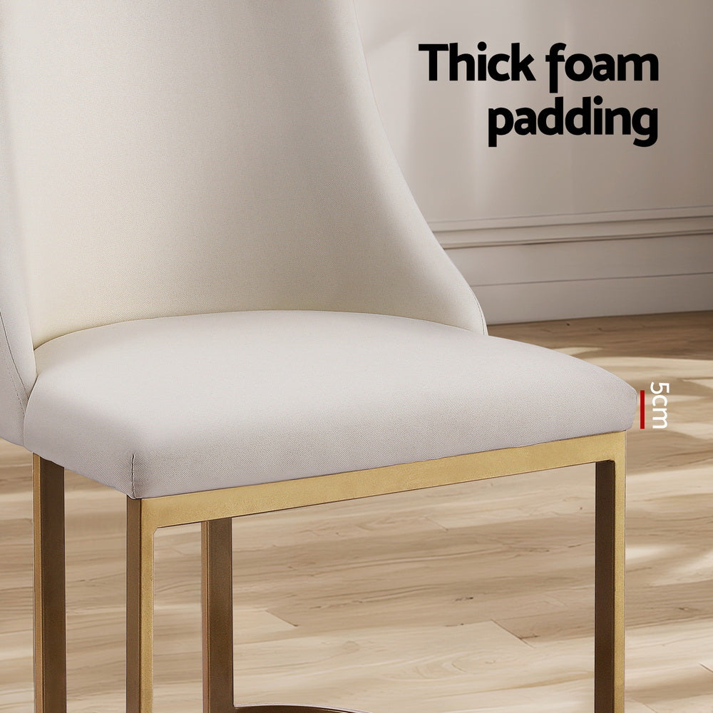 Elise Linen Dining Chair - Beige (Set of 2)