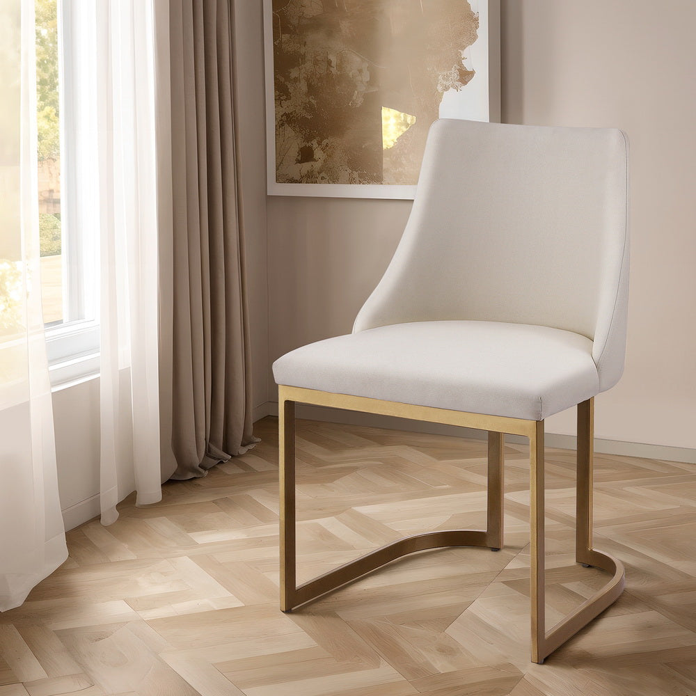 Elise Linen Dining Chair - Beige (Set of 2)