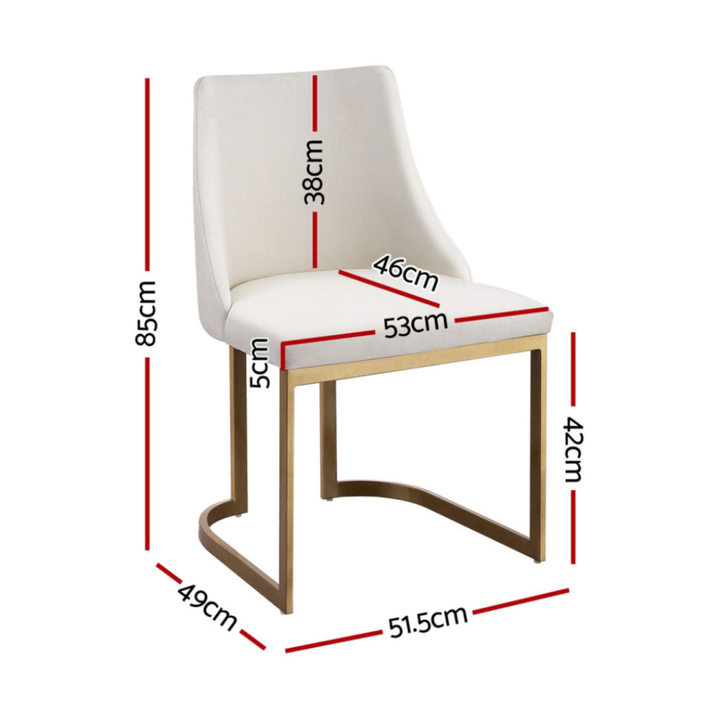 Elise Linen Dining Chair - Beige (Set of 4)