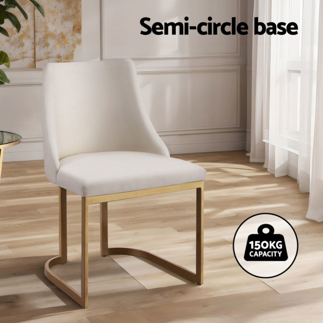 Elise Linen Dining Chair - Beige (Set of 4)