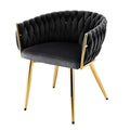 Amelie Velvet Dining Chair - Black