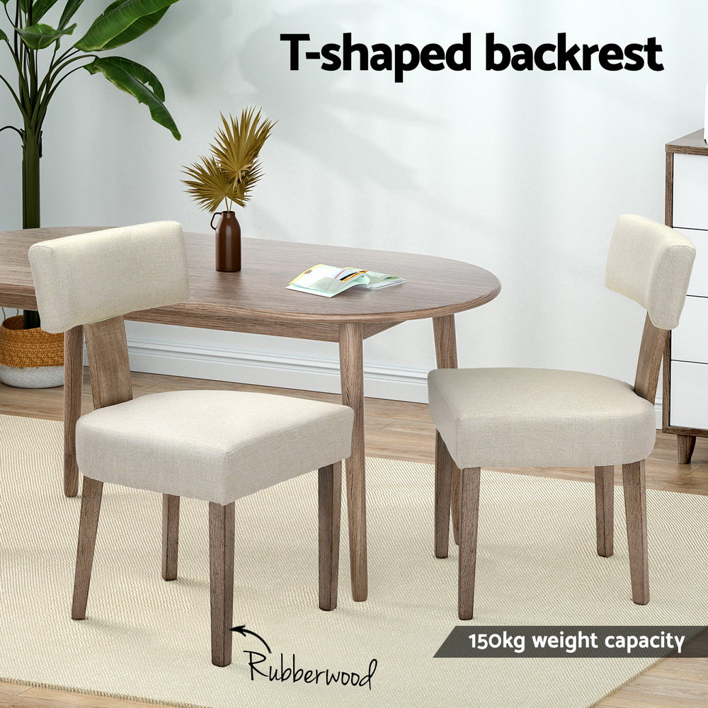 Gabriel Linen Dining Chair - Beige (Set of 2)